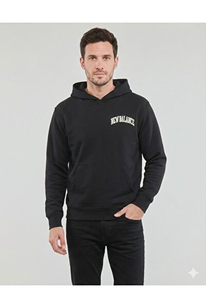 New Balance 3350 Hanorac negru cu glugă pentru bărbați