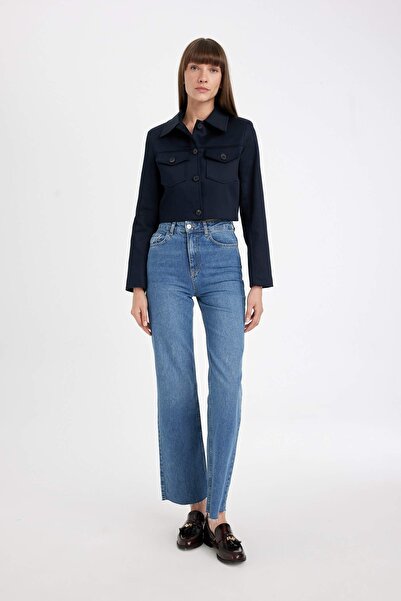 DeFacto Kadın Ceket D4276AX/NV253 NAVY