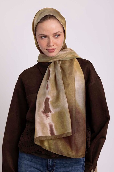 Ayshara Kadim Hatlar Collection Başak Double-Sided Shawl