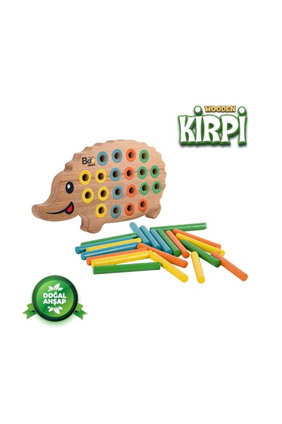 Store Bee Smart Kirpi Bul Tak Ahşap Oyuncak – Eğitici Motor Gelişim Oyunu (1 ...