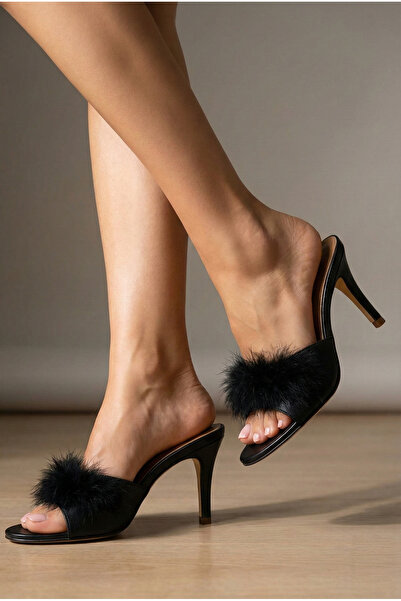 VIEN POLO Ince Belli Topuklu Gelin Terliği