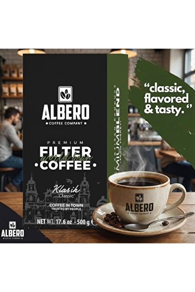 ALBERO Filtre Kahve 500 Gr. Öğütülmüş Kahve