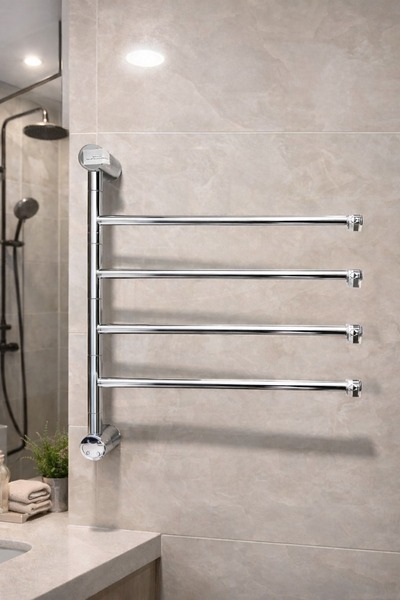 Termovan Elektrikli Havlupan 45x55x90 Cm 80 Watt ( Krom )