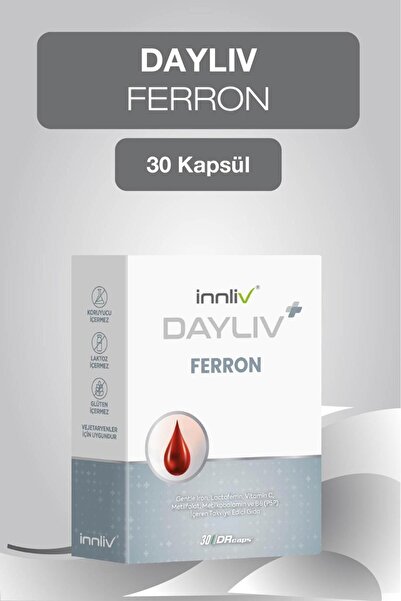 DAYLIV Ferron Demir 17 Mg (Gentle Iron), Lactoferrin, Vitamin C, Folik Asit, ...