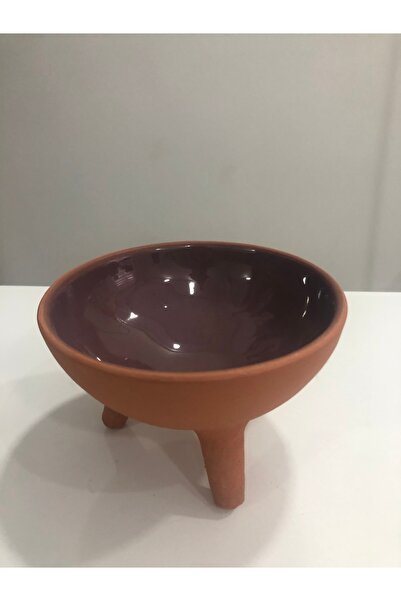 Universal Ayaklı Sırlı Çömlek Seramik Kedi & Köpek Mama-Su Kabı