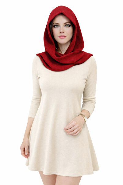 Loov Women's Soft Mohair Yarn Hooded Scarf - Balaclava - Stylish Hood Knitwea...