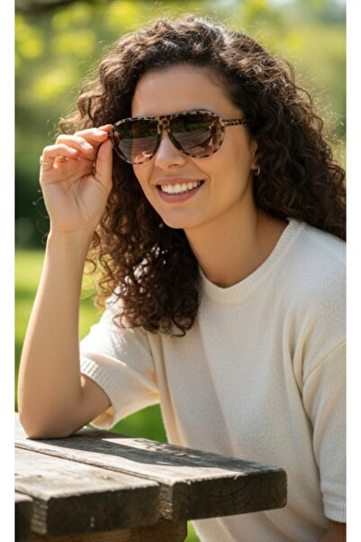 MONAL EYEWEAR Leopard to Brown Drip Model Uv400 Sunglasses