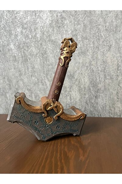 orhunsert God of war tnor Mjölnir çekiç 3D figür