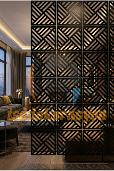 tsddekorasyon Tavandan Asmalı Sarkıt Dekoratif Oda Ayırıcı/Paravan/Ahşap Sepe...