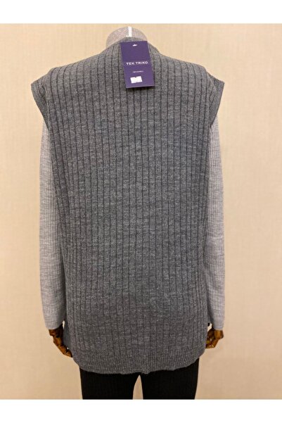TEK Knitwear Winter Wool Mother Vest / Gray