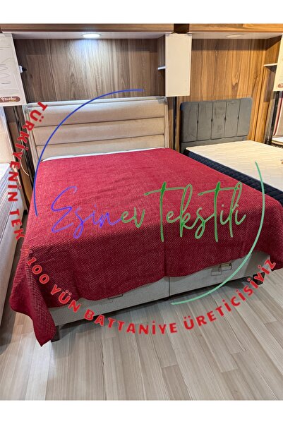 Özyün 100% Wool with Quality Double Size Blanket Wool Blanket Without Fringe ...