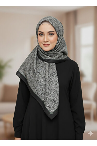 JAWEL ŞAL JAWEL Kadın Etnik Desen Soft Şal Haki