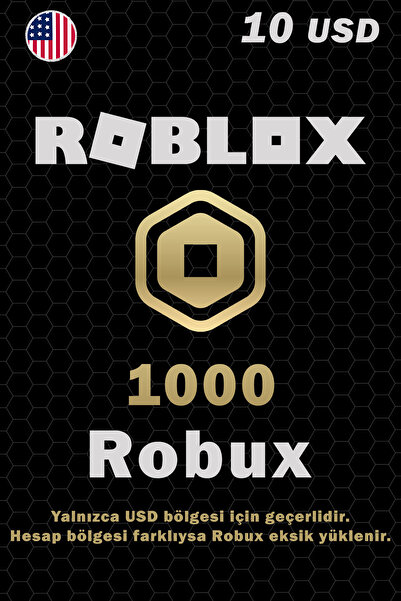 LisanSSeriaL Roblox 1000 Robux Hediye Kartı - USD Bölgesi içindir.