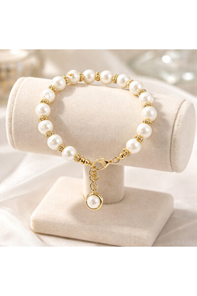 Agatella Tasarım Pearl Bracelet – Elegant Design with Handmade Steel Apparatus