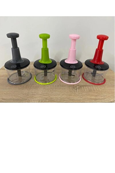 YAKUT 3 Bıçaklı Karışık Renk Manuel Doğrayıcı Basmalı El Rondosu ( Orjinal Ür...