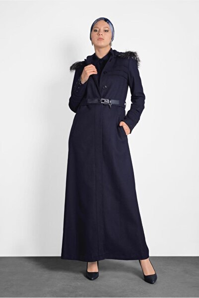 Alvina Пальто з капюшоном та штучним хутром 9770