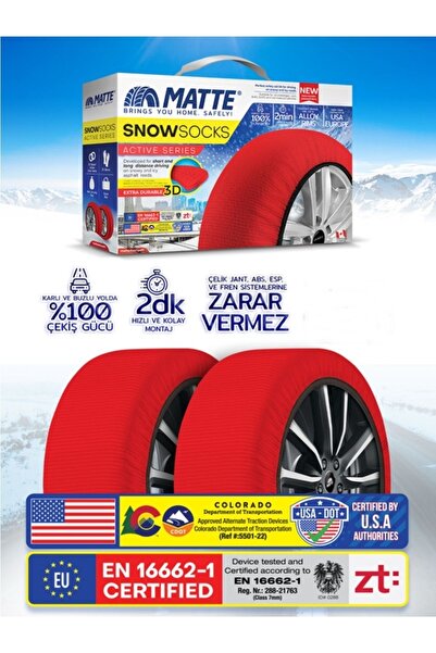 TOMRİSTORE Matte Active Serisi Kar Çorabı - Kırmızı X-Large (XL) - Yüksek Tut...