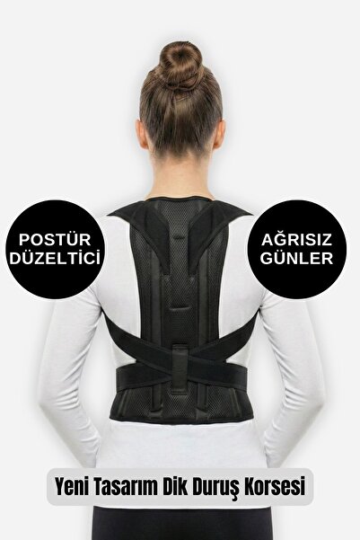 ALEXANDER HUD Women Men Back Brace Lumbar Back Pain Kyphosis Relief Stand Upr...