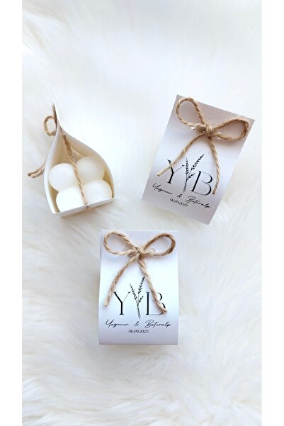 A V Concept 25 Adet Kartlı Jüt İpli Bubble Mum Hediyelik – Nişan, Söz, Nikah,...