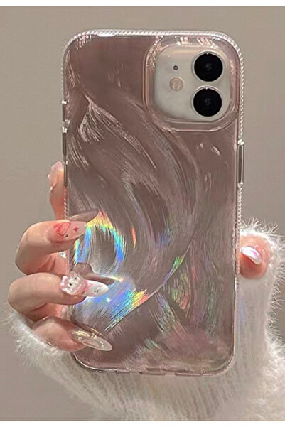 EDELFU غطاء هاتف من السيليكون المقاوم للصدمات بنمط ريشة من التيتانيوم لهاتف i...