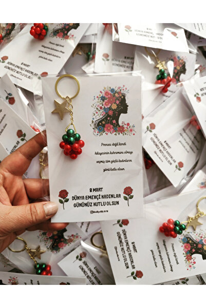 HediyelikAVM 8 mart dünya kadınlar günü hediyesi 1 adet kokina anahtarlık