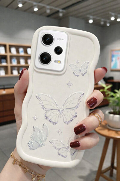 OVADA XIAOMI REDMI NOTE 12 PRO 5G Uyumlu Kamera Koruma Çıkıntılı Dalga Kenarl...