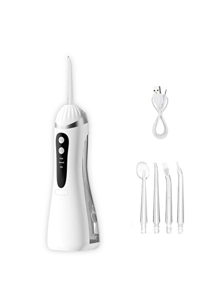 NARCIX Irigator Oral Profesional – 4 Capete, 3 Mode, 200 ml, IPX6, 1600 ppm, ...