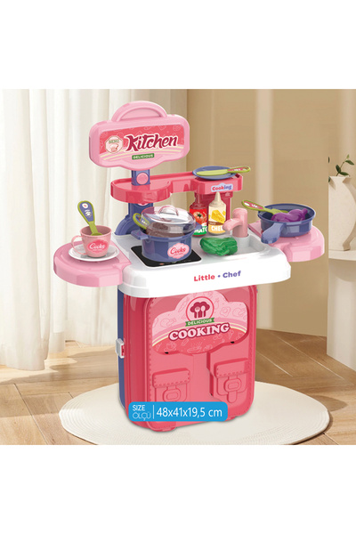 Ogi Mogi Toys مجموعة ألعاب المطبخ 2 في 1 حقيبة ظهر محمولة