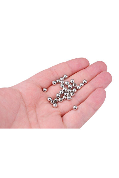 Flower 250 Adet - 5 Mm Metal Boncuk Metal Top, Kolye Ara Boncuk, Halhal Boncu...