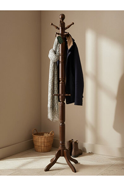 KleinHaus Furniture Ahşap Askılık, Elbise, Ceket Ve Mont Askılığı, Modern Ask...