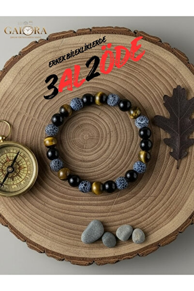 GALORA سوار سلسلة اليد الغني بالرقي - سوار تميمة بوهيمي بخطوط النمر باللون ال...