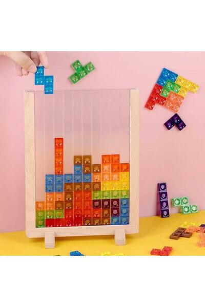 Choice لعبة تيتريس ثلاثية الأبعاد شفافة NB310C2، لعبة ألغاز منطقية لتنمية مها...