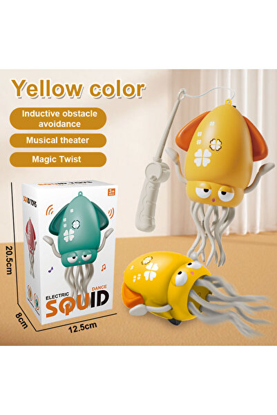 Choice أخطبوط أصفر، قطعة واحدة، لعبة أخطبوط راقصة مضحكة، تزحف وتستشعر تلقائيً...