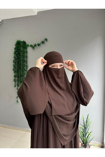 Yüsra Collection طقم حجاب أسل سوفليه من 3 قطع