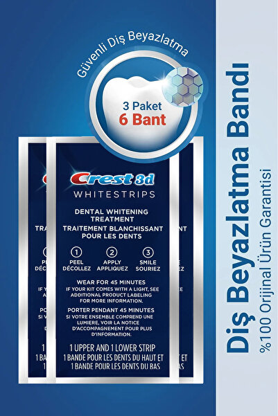 CREST 3D White 1 Hour Express 3 Paket / 6 Bant