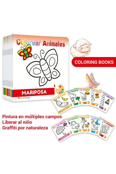 Choice 976-934C A Set Of 10 Spanish Drawing Books Copying Drawings Cute Anima...