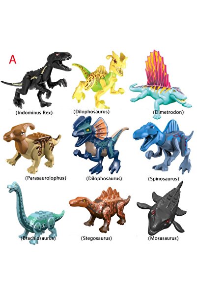 Choice 701 (9 قطع) 2025 مكعبات بناء ديناصورات العصر الجوراسي: تيرانوصور ريكس،...