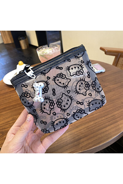 Choice 2 محفظة نقود كاواي سانريو هيلو كيتي، حقيبة مكياج محمولة بتصميم كرتوني ...