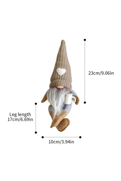 Choice دمى قزم القهوة D، دمى قطيفة محبوكة بدون وجه، ديكورات منزلية لعيد الميل...