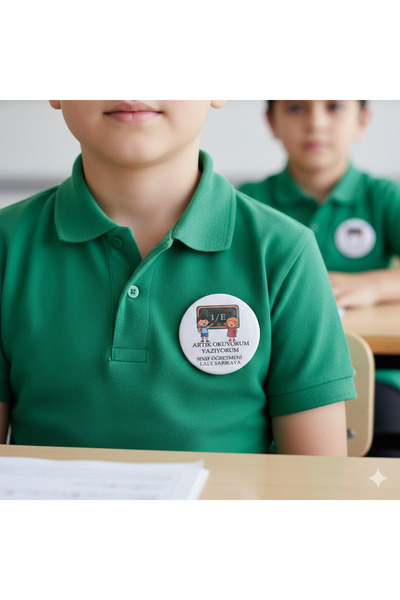 ORGANİZASYON HEDİYEM 5 ADET BÜYÜK BOY ARTIK OKUYORUM YAZIYORUM ROZET