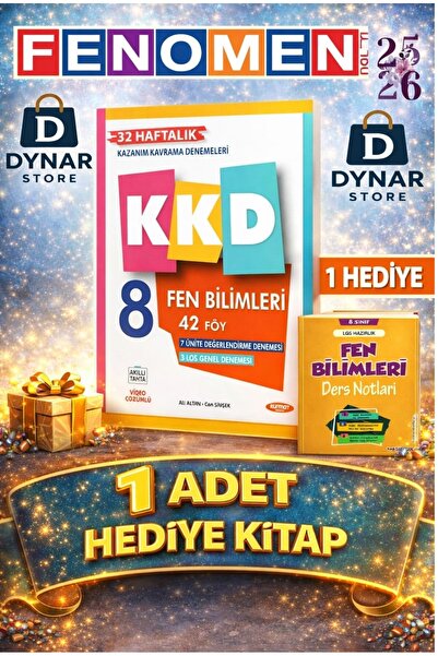 Fenomen Yayıncılık KKD 8.SINIF FEN BILIMLERI (42 FÖY) VE AYDIN MATEMATİK DENE...