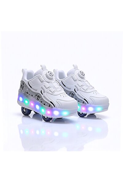 Nisanur Shoes Children's Orthopedic Skates Lighted Wheeled Sports Shoes & Ska...