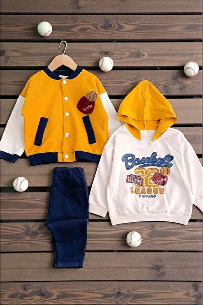 Necix's Baseball Team Çıtçıt Hırkalı Mevsimlik 3'lü Takım