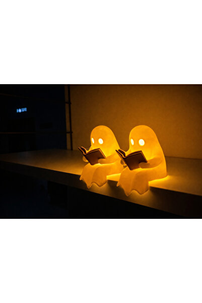 Rex Aksesuar Kitap Okuyan Hayalet Led Biblo – Dekoratif Lamba| Hayalet Masa Ü...