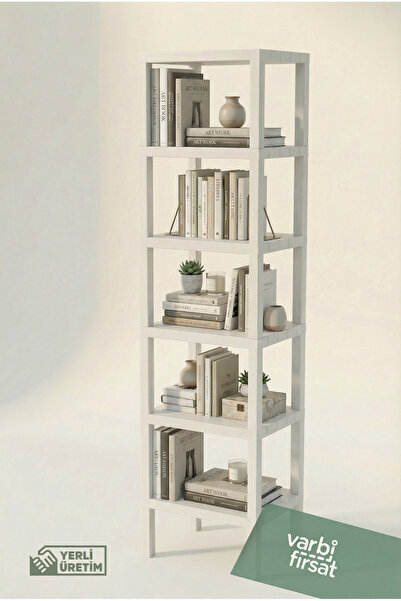 Varbifırsat 6 Katlı Düzenleyici Plastik Raf Ünitesi, Kitaplık, Banyo, Mutfak ...