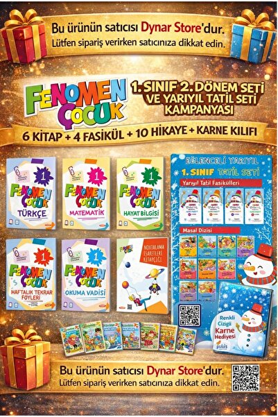 Fenomen Yayıncılık Fenomen Çocuk 1.sınıf 2. Dönem 6 Kitap Set 2024-2025 Dynar...