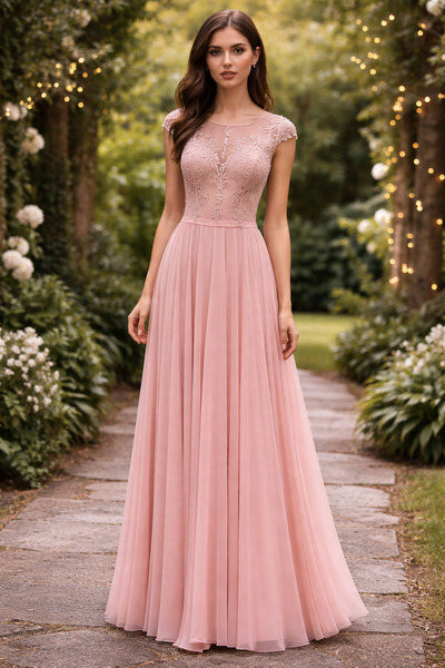 Saygın Kadın Kloş Kesim Taşlı Abiye