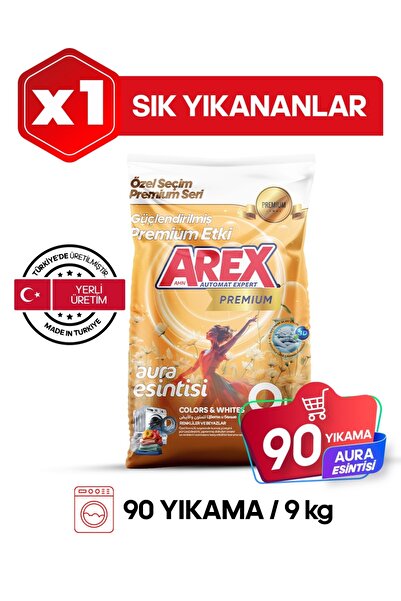 AREX MATİK TOZ DETERJAN PREMIUM RRENKLİLER VE BEYAZLAR İÇİN 9KG