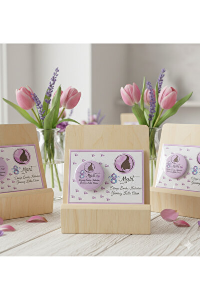 ORGANİZASYON HEDİYEM 50 ADET 8 MART DÜNYA KADINLAR GÜNÜ HEDİYESİ KARTLI BÜYÜK...