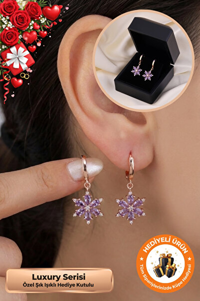 Lucente Jewellery Işıklı Hediye Kutulu Lotus 925 Ayar Gümüş Kaplama Sevgilile...